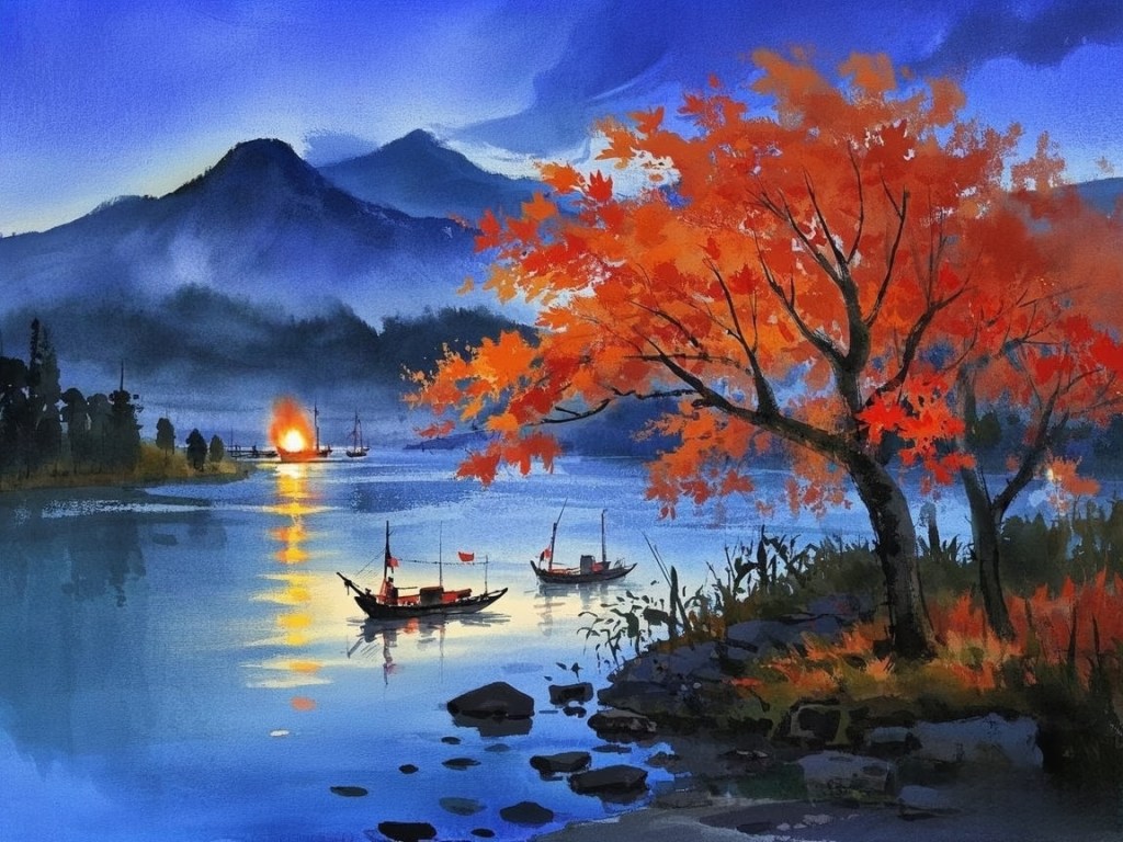 【冰弦听雨】满庭芳——秋夜江上